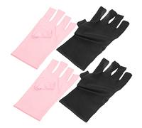 OUNONA 2paires De Manucure Uv Sans Doigts Pour Nail Art Protection Des Mains Doigts Rayons Uv