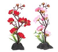 OUNONA 2pcs Décorations de Sushis et Décor D'assiette de Service en Plastique Léger pour Décoration de Plat Froid Hôtel