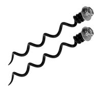 OUNONA 2pcs Embouts Spirales de Rechange en Métal pour Tire-bouchon Ouvre-bouteille Noir, Accessoires Vin Polyvalents pour Remplacement Facile