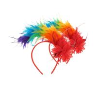 OUNONA 2pcs Femmes Plume Headpice Bandau De Plumage De Coiffe Vintage Pour Cosplay Cosplay Plumage Plumage Plumage Band Couffe De Coiffe