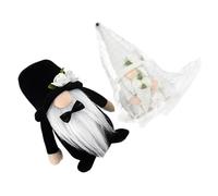 OUNONA 2pcs GNOME de Mariage Nuptial en Peluche sans Visage pour Décoration de Table et Mariage, en Tissu et Coton PP, pour Mariée et Marié