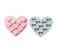 OUNONA 2Pcs Love Mold DIY Moule À Chocolat Moule À Glaçons Moule En Forme De Cœur D'Amour Moule À Gâteau DIY Moules De Fabrication De Faits Main Moule À Chocolat Fait