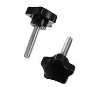 OUNONA 2pièces Bouton De Serrage Étoile Avec Vis Et Écrous Hexagonaux Acier Inoxydable Pour Applications Manuelles