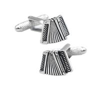 OUNONA 2Pièces Boutons de Manchette pour Hommes Design Accordéon Accessoire Élégant pour Chemises et Costumes pour Événements Formels
