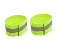 OUNONA 2pièces Bracelets Réfléchissants Fluorescents Bandes Sécurité Haute Visibilité pour Poignet et Cheville Élastiques à Scratch pour Course Nocturne Randonnée Cyclisme Protection
