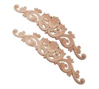 OUNONA 2pièces Décorations Sculptées Appliques pour Meubles Portes Armoires Décoration Murale Style Vintage