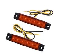 OUNONA 2pièces Feu Latéral Led Led Pour Camion Et Remorque Éclairage Multifonction Stop Clignotant Et Feu De Position Étanche Et Faible Consommation Lot De Jaunes