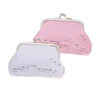 OUNONA 2pièces Petits Sacs à Main pour Garçon Fille Mini Portefeuilles Scintillants avec Fermeture Facile pour Filles Et Tout-Petits