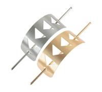 OUNONA 2pièces Pins De Cheveux Pour Chignons Pinces à Cheveux Minimalistes Accessoires De Coiffure Pour Femmes Support De Chignon Pince à Pour