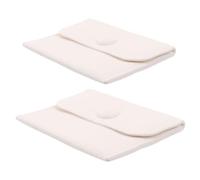 OUNONA 2pièces Pochettes à Bijoux Réutilisables Sacs Cadeaux Pour Colliers Bracelets Bagues Boucles Oreilles Avec Fermeture à Bouton-pression Pour Rangement De Bijoux