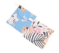 OUNONA 2pièces Pochettes De Rangement Pour Serviettes Hygiéniques Sacs De Voyage Portables Pour Tapis Allaitement Avec Fermeture Éclair Pratique