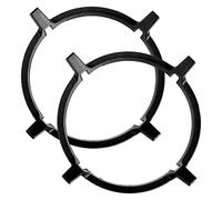 OUNONA 2pièces Support de Cuisinière à Gaz Fer pour Maison Restaurant avec Manique et Anneau pour Wok de Cuisson Support pour Casseroles