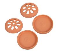 OUNONA 2pièces Support Spirale Céramique Ventilée pour Brûleur Extérieur Design Vintage pour Patio Camping Jardin