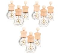 OUNONA 3 Ensembles Bouteille Vide De Parfum De Voiture Flacon Rechargeable De Parfum De Voyage Petites Bouteilles De Sauce Bouteille De Distributeur D'huile Sortie Un Verre 3 Pièces * 3
