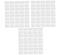 OUNONA 3 Ensembles De Rangement Pochette Rangement Sachet Zippé De Rangement pour Boucles d'oreilles De Rangement De Bijoux À Bijoux Plastique 100 Pièces * 3