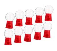 OUNONA 3 Ensembles Mini Distributeur De Bonbons Machine À Gumballs Amusante Pour Décoration De Gâteau Et Accessoire De Fête Rouge 10 Pièces * 3