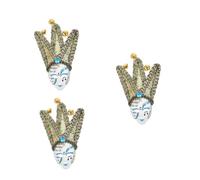 OUNONA 3 Pièces Aimant Réfrigérateur Masque Clown Bleu Décor Carnaval Adorable pour Maison Bureau