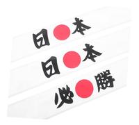 OUNONA 3 pièces Bandana Coton Respirant avec Bande Élastique Style pour Karaté Ninjas Compétitions et Supporters