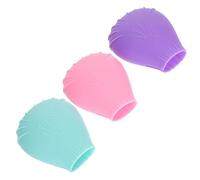 OUNONA 3 pièces Couvercles de Pinceaux de Maquillage Silicone Lot de Protection pour Pinceaux de Fond de Teint Distorsion et Réutilisables Accessoires Pratiques pour Maquillage