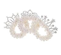 OUNONA 3 pièces Élastiques Cheveux pour Filles Chouchous Élastiques Doux et Sûrs Accessoires Queue de Cheval Princesses avec Couronne