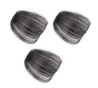 OUNONA 3 pièces Fausse Frange Aérienne Fibre Synthétique pour Coiffure Cosplay Postiche Naturel et Réutilisable Accessoire de Mode