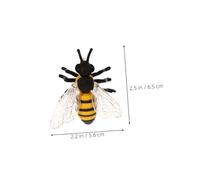 OUNONA 3 Pièces Figurines Abeilles Réalistes Jeu Éducatif Garçon Fille Modèles Insectes Décoratifs pour Anniversaire et Projets Scolaires