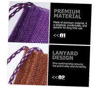 OUNONA 3 pièces Lot de Serviettes Exfoliantes de Bain Africaines pour Maison Filet Pratique pour Nettoyage Corporel Profond Adapté à Tout Corps Jambes et Bras