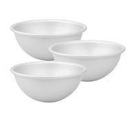 OUNONA 3 Pièces Moule à Gâteau Demi-sphère 6 Pouces en Aluminium Argenté | Forme Dôme et Demi-sphère, Antiadhésif, Résistance Thermique, Démoulage Facile, Fête D’anniversaire
