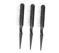 OUNONA 3 pièces Peigne Queue Massage pour Cheveux Peigne Coiffure Ergonomique avec Dents Pointues Brosse Poil Sanglier Douce pour Soin à Domicile