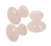 OUNONA 3 Pièces Pierre de Massage Gua Sha Visage Cristal Outil Ergonomique Champignon pour Massage Rejuvenant Anti-âge Poches Rafraîchissant et Raffermissant pour Peau Éclatante