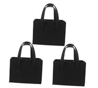 OUNONA 3 Pièces Porte-Bouteilles en Feutre avec Compartiments pour Transport et Cadeau de Vin Organisateur à Main pour Fêtes et Voyages