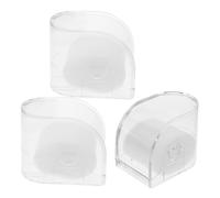 OUNONA 3 Pièces présentoir à Bijoux malette Rangement Regarder Un Rack d'affichage Étui de Montre Transparent