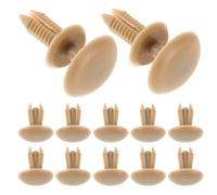 OUNONA 30 Clips Rivet Fixation Plastique Beige pour Garnitures Intérieures de Toit et Panneaux de Porte, Kit de Réparation Auto Attaches Push Rivets, Outils Automobiles pour Démontage et