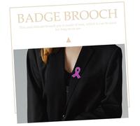 OUNONA 30 pièces Lot de Broches Ruban Alliage de Zinc pour Sensibilisation Violence Épingles Créatives Polyvalentes pour Événements Caritatifs et