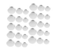 OUNONA 30pièces Godets Ronds Vides Pour Fard à Paupières Blush Et à Lèvres Rechargeables Et Pratiques Pour Voyage Et Rangement De Cosmétiques