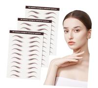 OUNONA 3feuilles Autocollants Pour Sourcils Sourcils Marron Kit Artificiels Transferts Pour Maquillage Fournitures