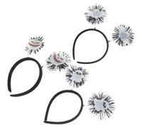 OUNONA 3pièces Accessoires pour Cheveux Lumineux Serre-tête Chauve-souris et Fantôme Phosphorescents Serre-tête Citrouille pour Halloween Accessoires de Cosplay
