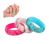 OUNONA 3pièces Alliances Silicone Fines Pour Femme Bague Caoutchouc Stackable Pour Couple Et Activités De Plein Air