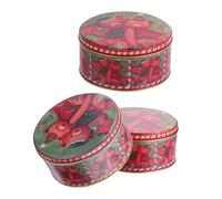 OUNONA 3pièces Boîtes à Biscuits Avec Couvercles Rondes Hermétiques Pour Collations Bonbons Et Pâtisseries Pour Rangement