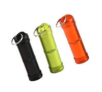 OUNONA 3Pièces Bouteilles De Pilules Alliage Aluminium Étanche Lot De Contenants Portables Multicolores Pour Urgences Extérieures