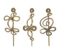 OUNONA 3pièces Épingles à Cheveux Chinoises Vintage Alliage Inspirées Du Style Viking Pour Mariages Et Fêtes Lot