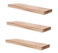OUNONA 3pièces Étagères Murales Flottantes Lot pour Rangement De Bureau Jardinière Et Style Espace Salon Salle De Bain Support Mural Étagère