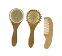 OUNONA 3pièces Peigne Brosse Pour Masseur De Tête Brosse De Bain Né Lot De Outils Pratiques Pour Soin Capillaire Et Prévention Des Croûtes De Lait