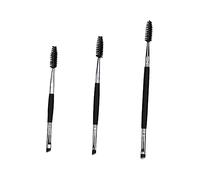 OUNONA 3pièces Pinceau à Sourcils Professionnel Brosse Spirale Pour Cils Manche Bois Lot De Pinceaux Pour Sourcils Femmes