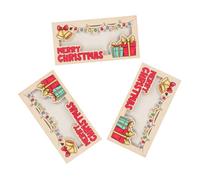 OUNONA 3pièces Porte-bonbons De Noël Enveloppe Pour Billets Cadeau De Fête Distributeur De Billets De Noël Porte-cartes De Idées De