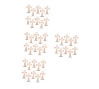 OUNONA 4 Ensembles Croix Artisanale Ornement Accessoires Décoratifs pour La Maison Communion Mariage Crucifix Croix Murale Mini Croix pour Décorations De Table Croix Debout 10 pièces * 4