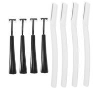 OUNONA 4 ensembles Set de Rasoirs à Sourcils Portables Mini Tondeuse Visage Compacte Outil Dermaplaning pour Épilation Douce
