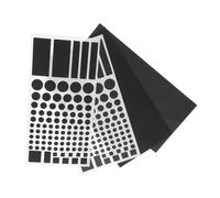 OUNONA 4 feuilles Autocollants Occultants LED Lumière Installation Facile pour Ampoules et Bandes LED Économiques et Polyvalents pour Usage Résidentiel et Commercial
