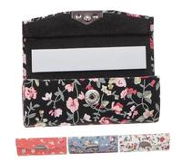 OUNONA 4 pièces Boîte Vintage avec Miroir Étui Portable pour Maquillage Rangement Compact pour Petites Dames Protection Cosmétique Quotidienne