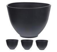 OUNONA 4 pièces Bol à Mélanger Silicone pour Masque Facial Contenant et Anti-chute pour Salons et DIY Outil Facile à Utiliser et Sécurisé pour Soins Visage